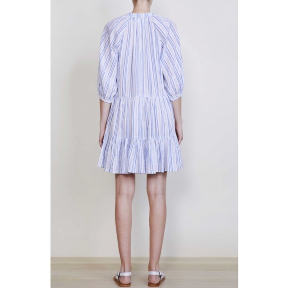 APIECE APART Mini Mitte Striped Dress Size: Small - Picture 3 of 7